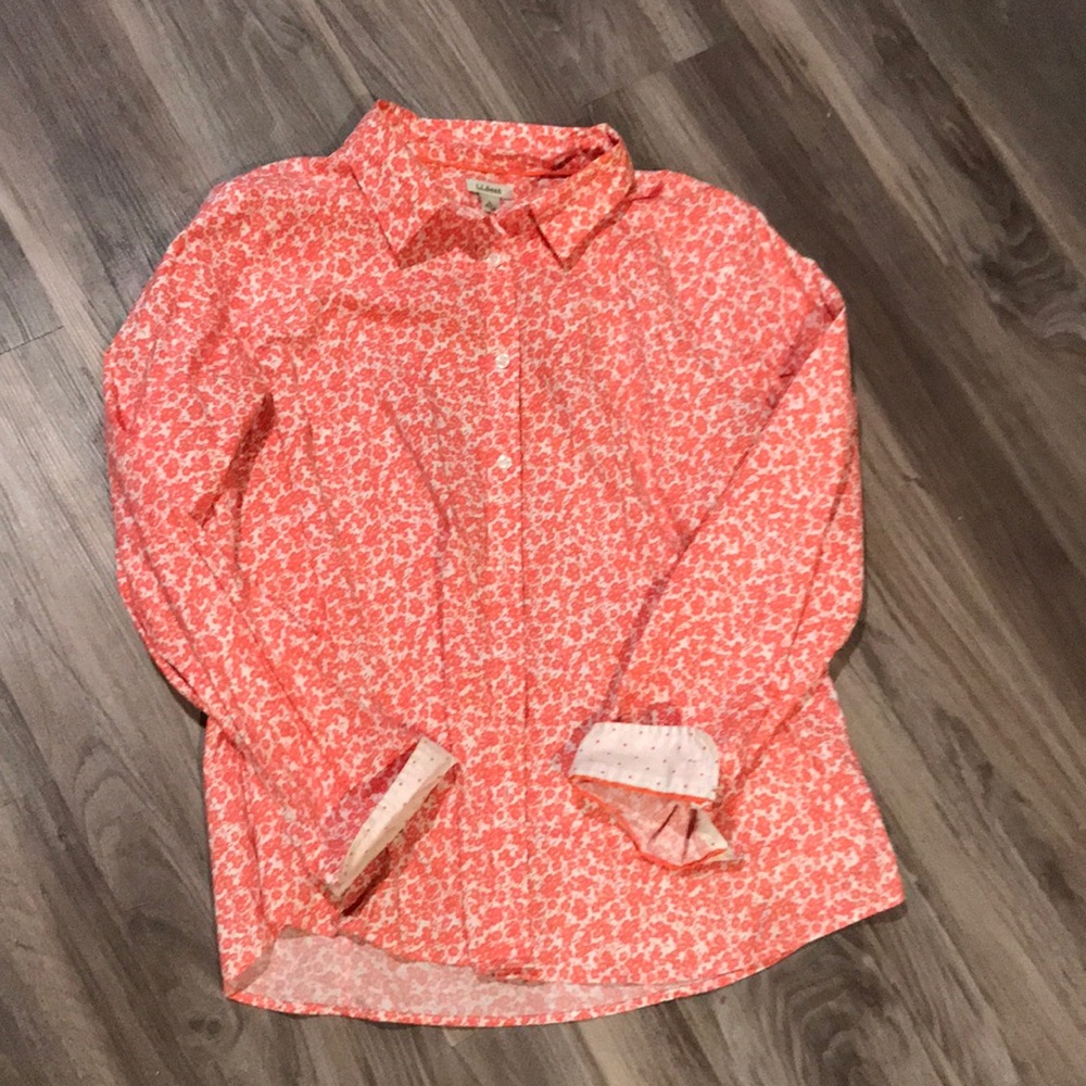 Bright floral button up
